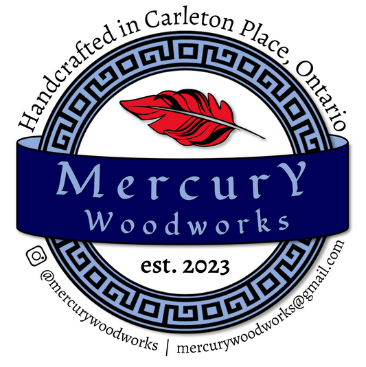 Mercury Woodworks est. 2023 sticker